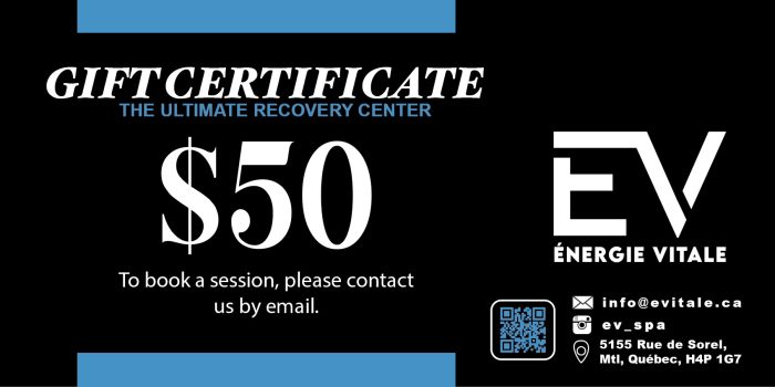 50$ gift certificate